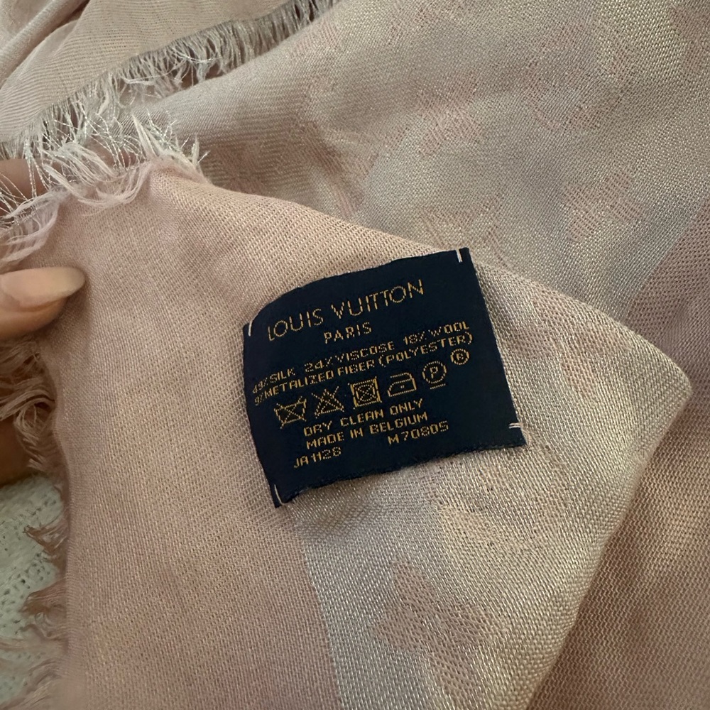 Authentic Pink Louis Vuitton scarf 💕 - Picture 3 of 15